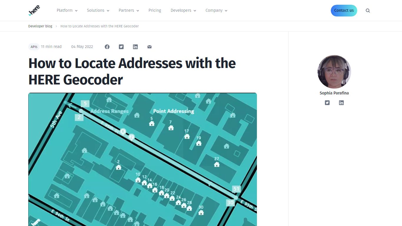 How to Locate Addresses with the HERE Geocoder | HERE